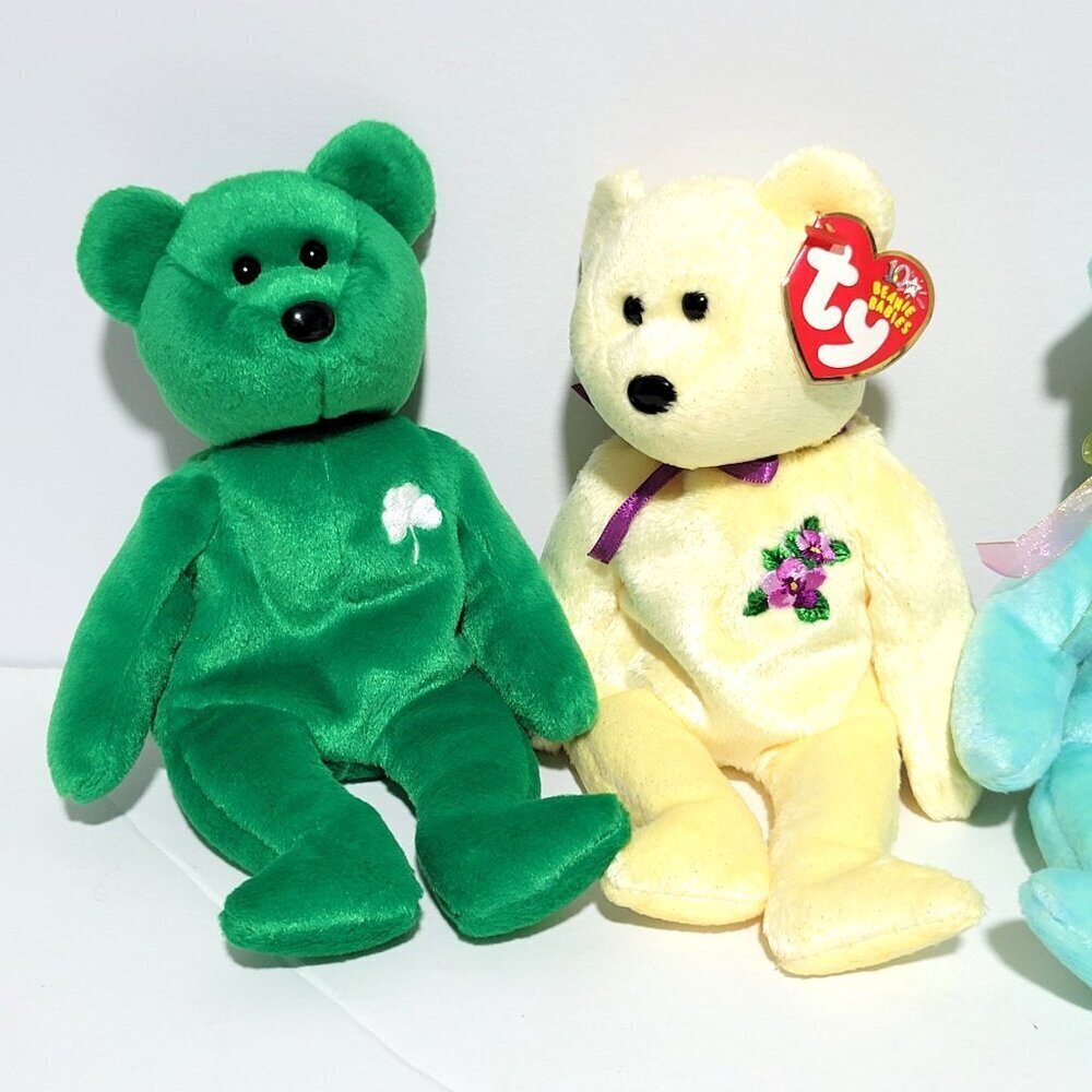 Ty Beanie Baby Bears Lot of 4 Erin Cheery Mother Ariel Retired 1997 2000-2002 - Picture 2 of 11